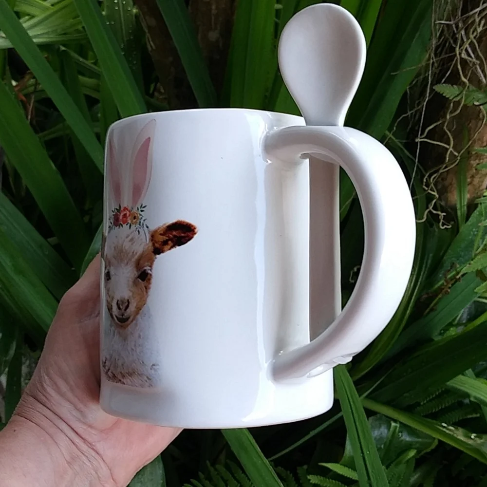 NWT Happy Spring Baby Sheep Coffee / Tea Mug